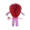 Happy Strawberry Girl Mascot Costume