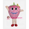 Pink Strawberry Mascot Costume