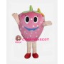 Pink Strawberry Mascot Costume