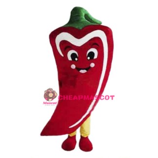 Red Chili Mascot Costume