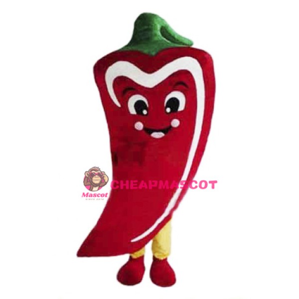 Red Chili Mascot Costume