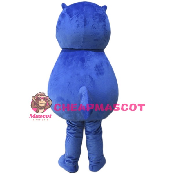 Blue Beaver Mascot Costume