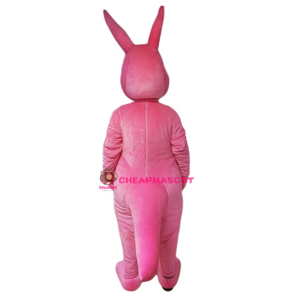 Pink Kangaroo Mascot Costume