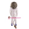 Fierce White Lion Mascot Costume