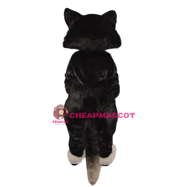 Happy Black Cat Mascot Costume