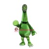 Happy Green Dinosaur Mascot Costume