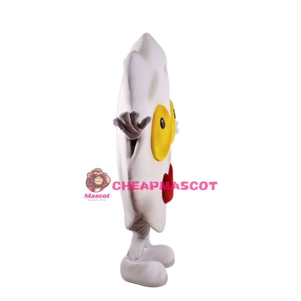 Fried Egg Mascot Costume