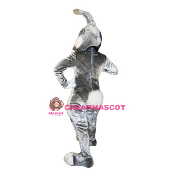Black White Pink Rabbit Mascot Costume