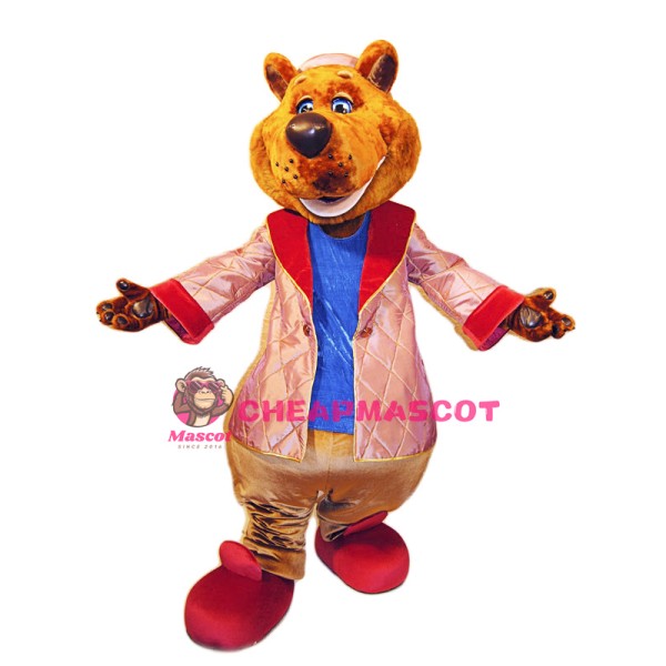 Smiling Lightweight Bear Mascot Costume