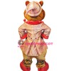 Smiling Lightweight Bear Mascot Costume