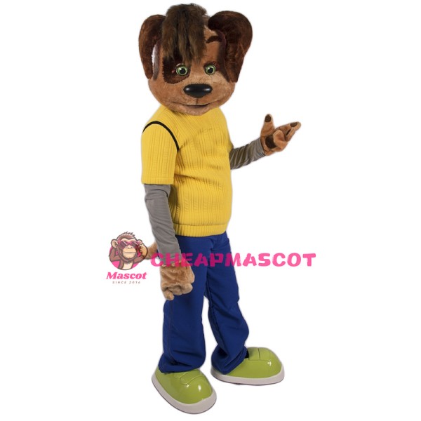 College Puppy Dog Mascot Costume