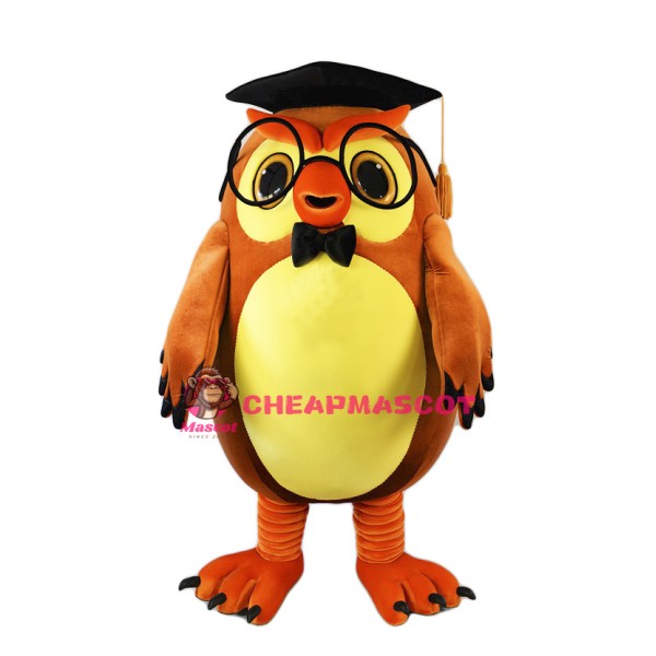 Learned Owl Mascot Costume