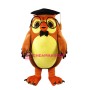 Learned Owl Mascot Costume