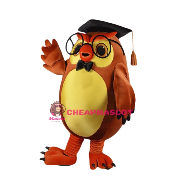 Learned Owl Mascot Costume