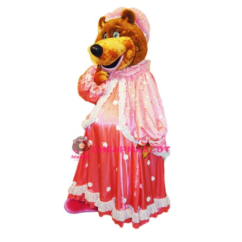 Cute Female bear Mascot Costume