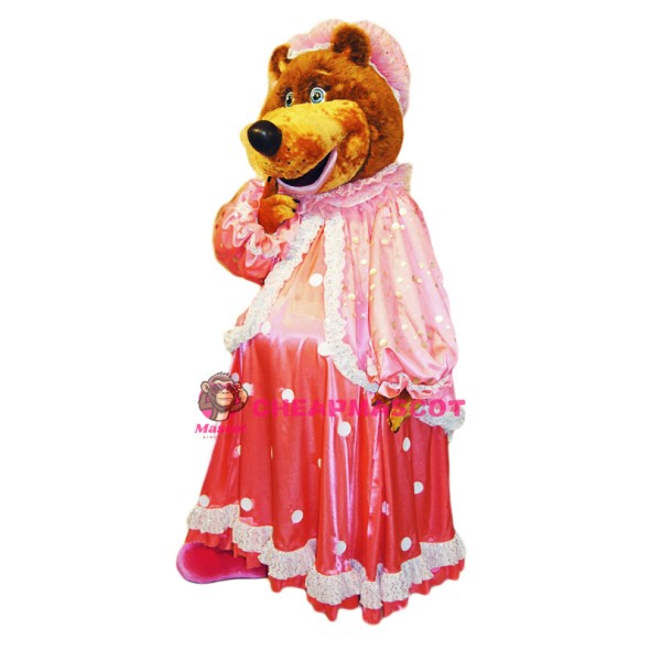 Cute Female bear Mascot Costume