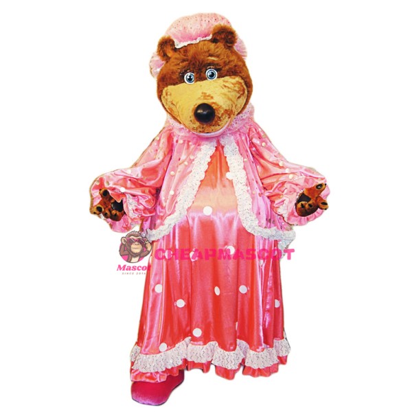 Cute Female bear Mascot Costume