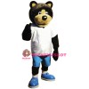 Cute Sport Brown Bear Mascot Costume