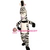 Happy Lightweight Zebra Mascot Costume