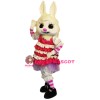 Fashion White Rabbit Mascot Costume