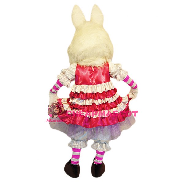 Fashion White Rabbit Mascot Costume