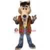Friendly Wolf Mascot Costume