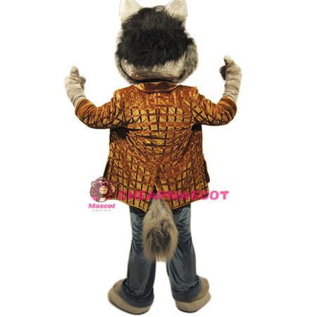 Friendly Wolf Mascot Costume