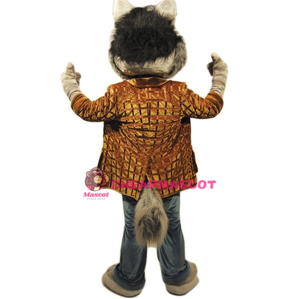 Friendly Wolf Mascot Costume