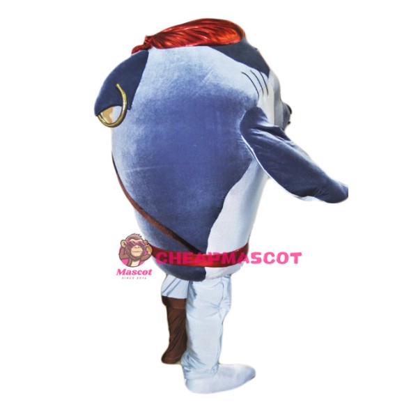 Pirate Shark Mascot Costume