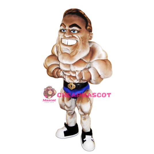 Bodybuilder Mascot Costume