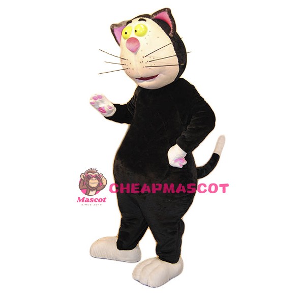 Funny Black Cat Mascot Costume