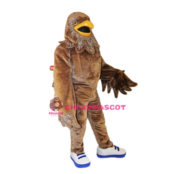 Fierce Brown Eagle Mascot Costume