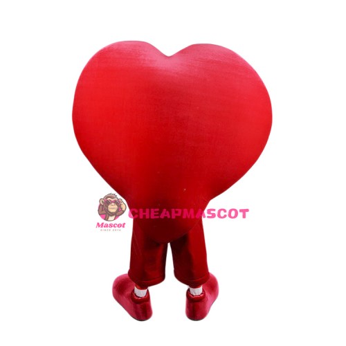 Super Cute Red Heart Mascot Costume
