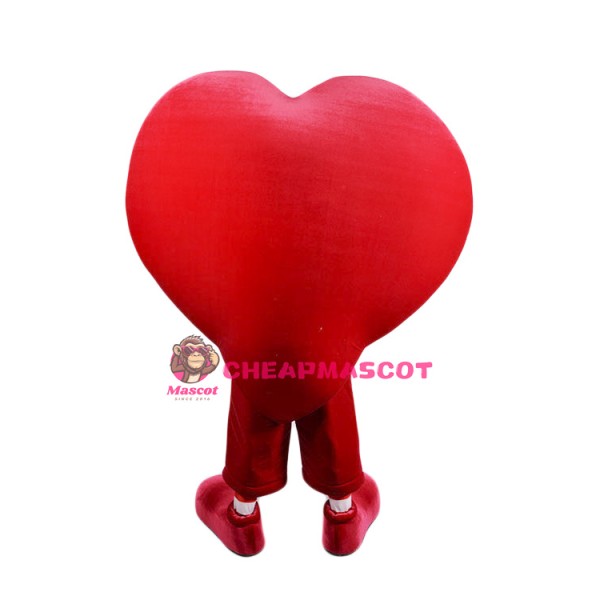Super Cute Red Heart Mascot Costume