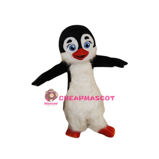Cute Furry Penguin Mascot Costume