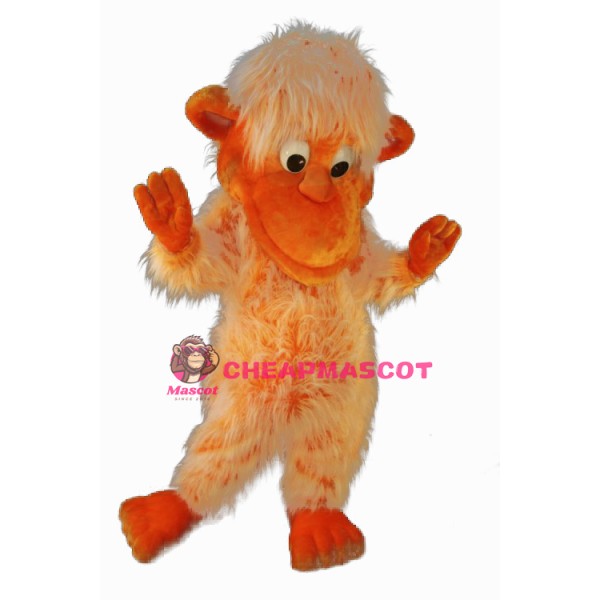 Orange Monkey Mascot Costume