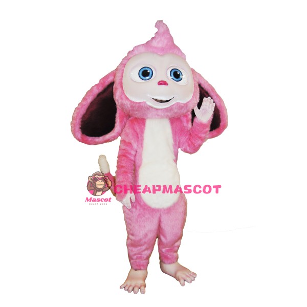 Pink Monkey Mascot Costume
