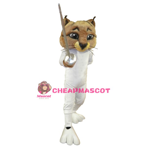 Fencer Cat Mascot Costume