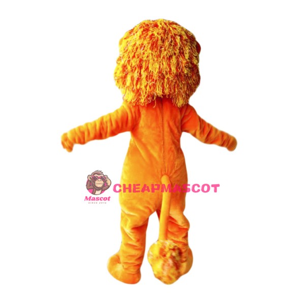 Smiling Lion Mascot Costume