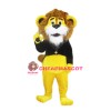 Cute Yellow Lion Mascot Costume
