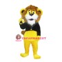 Cute Yellow Lion Mascot Costume