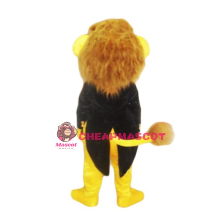 Cute Yellow Lion Mascot Costume