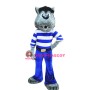 Grey Wolf Mascot Costume