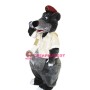 Happy Lightweight Grey Bear Mascot Costume