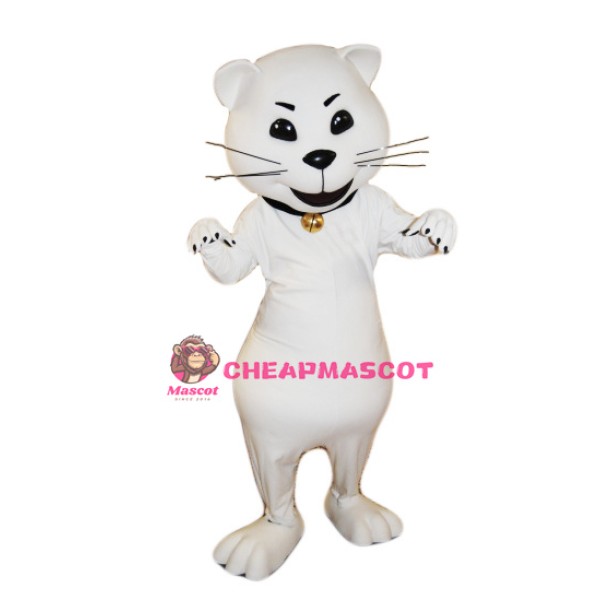 White Cat Mascot Costume