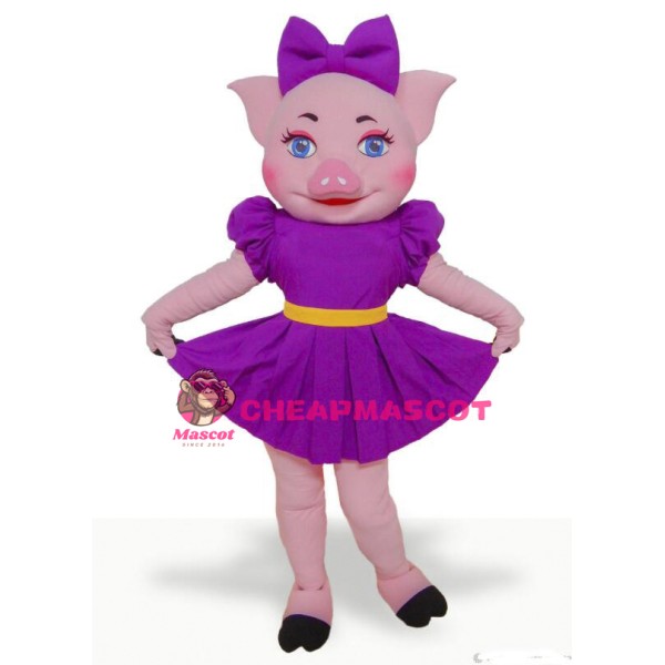 Super Beautiful Pig Mascot Costume