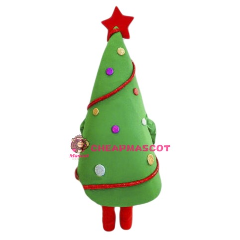 Happy Lightweight Christmas Tree Mascot Costume