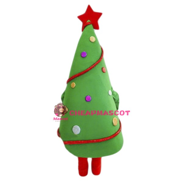 Happy Lightweight Christmas Tree Mascot Costume