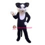 Black White Cat Mascot Costume