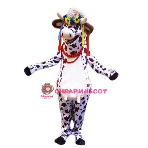 Beautiful Lightweight Cow Mascot Costume